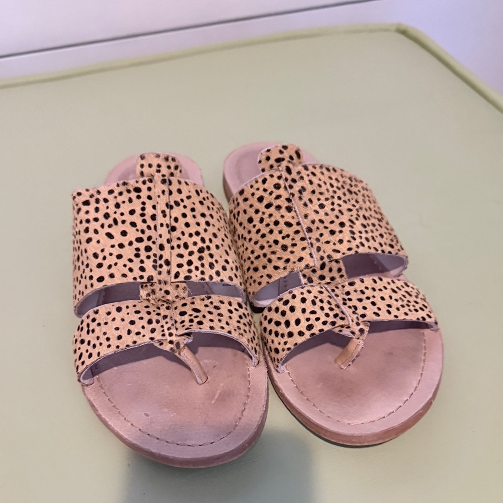 Caslon Leather and calf hair Sandals